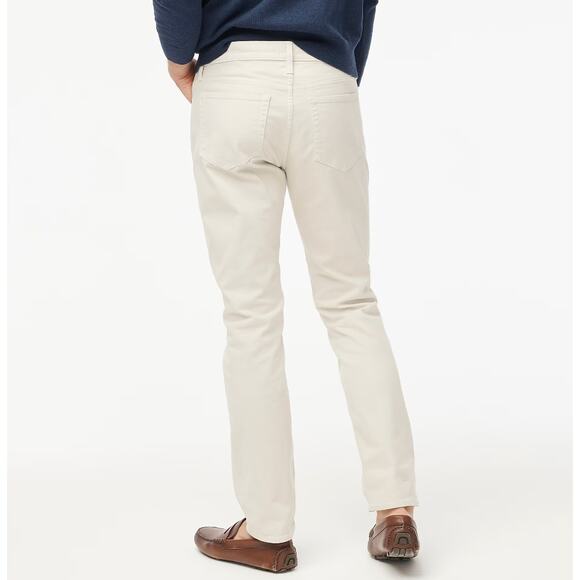 J.Crew Slim Fit Garment Dyed Five Pocket Pant Stone Beige Straight W29 L30 NWT - Picture 3 of 14